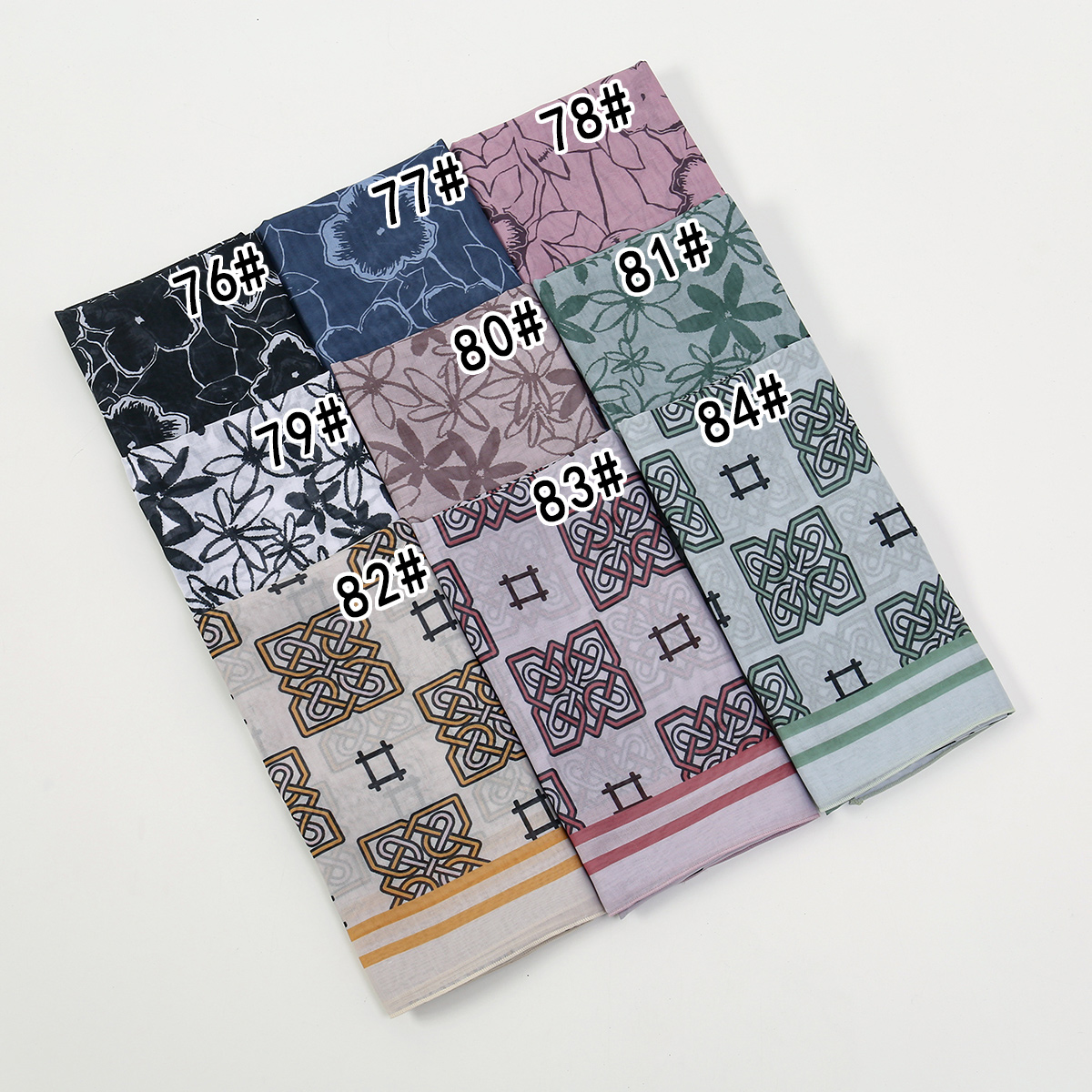 110*110 cm foulard carré femmes musulman Hijab foulard enveloppes imprimé coton Voile carré écharpe Hijab Tudung Bawal malaisie Hijabs