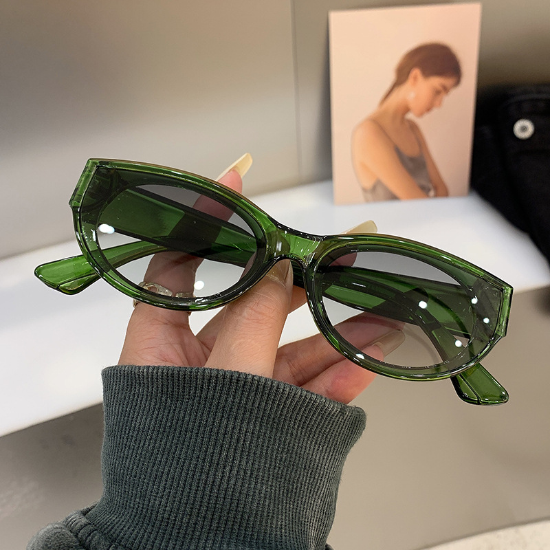 Lunettes de soleil à monture narrétro pour femmes, lunettes de soleil UV400, mode vintage, extérieur, voyage, style de rue, été