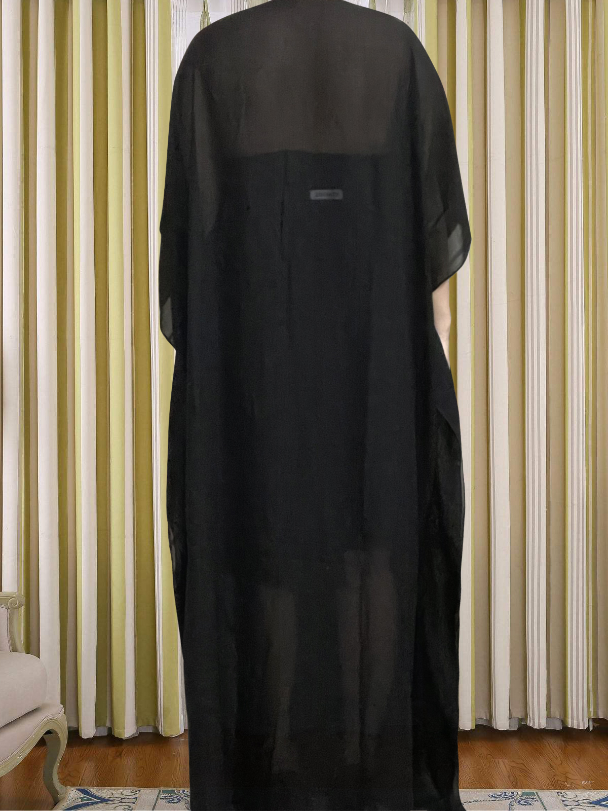 Abayas musulmanes pour femmes, ensemble de dubaï, Robe Maxi à tarière, musulmane, turquie africaine, col rond, noire, avec Hijab, 2022