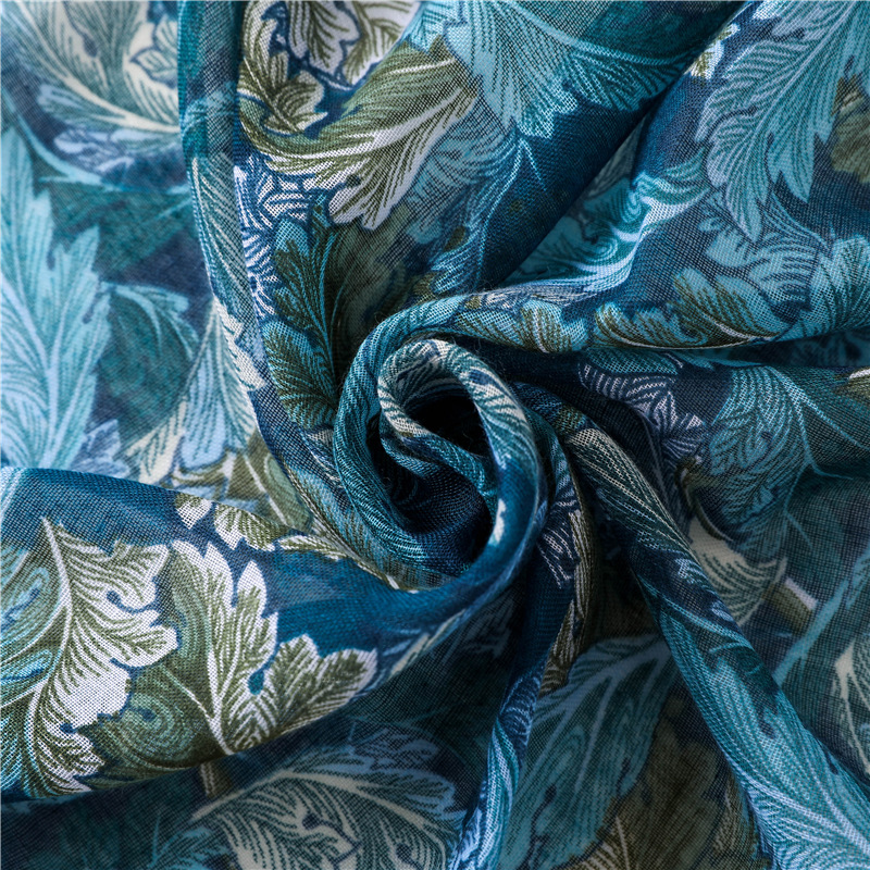 Mode automne aztèque ethnique Turquoise Floral gland Viscose châle écharpe femmes haute qualité doux Hijabs et enveloppes musulman Sjaal