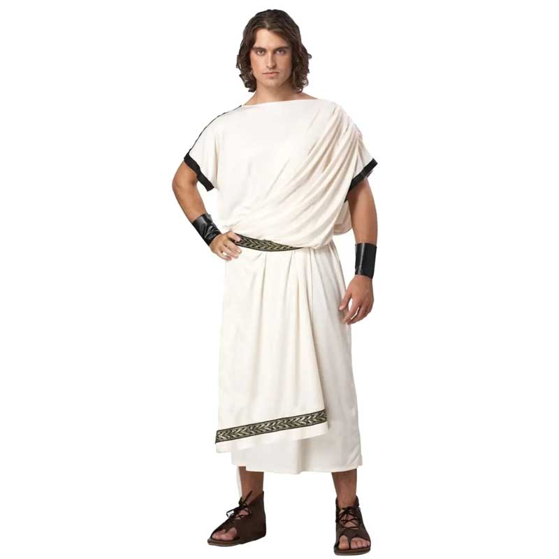 Toga dieu grec Costume sénateur romain Robe césar Costume Halloween mascarade Robe de soirée pour hommes femmes