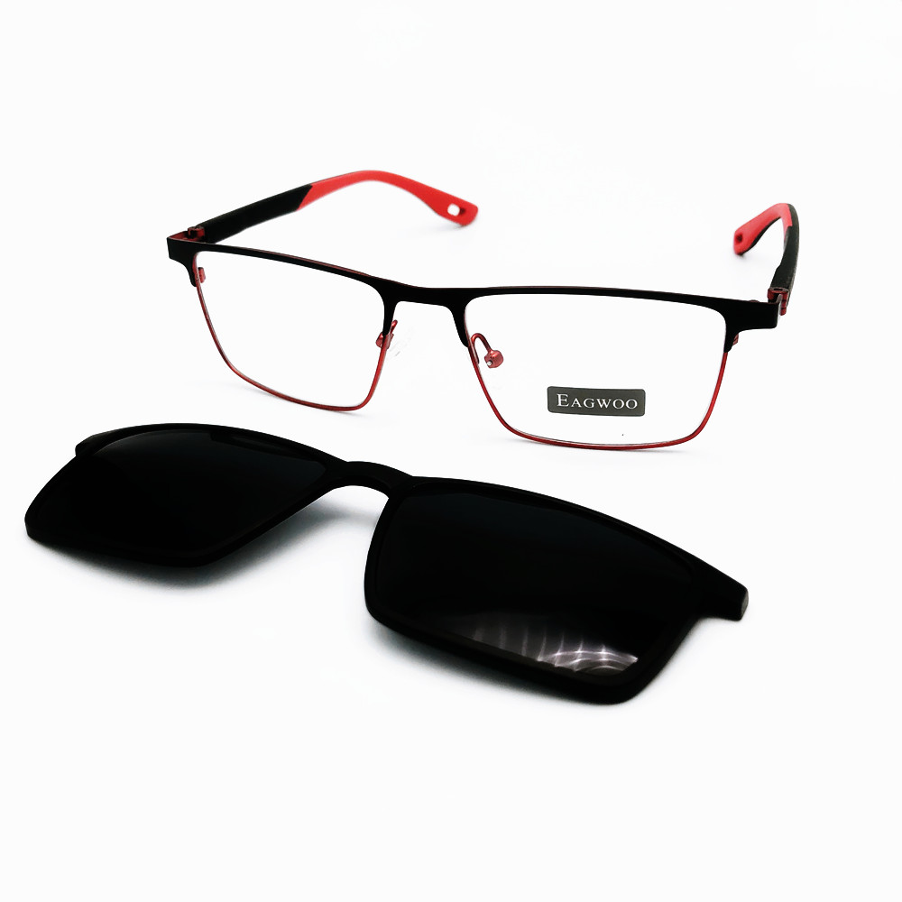 Lunettes de soleil pour hommes, monture optique métallique, monture carrée, Prescription, myopie, élégante, Vintage