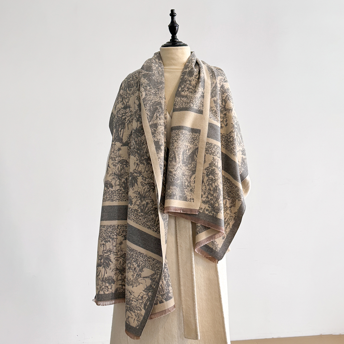 Luxe hiver cachemire écharpe femmes 2025 Design chaud Pashmina couverture Poncho foulards femme châle enveloppes épais Foulard Bufanda