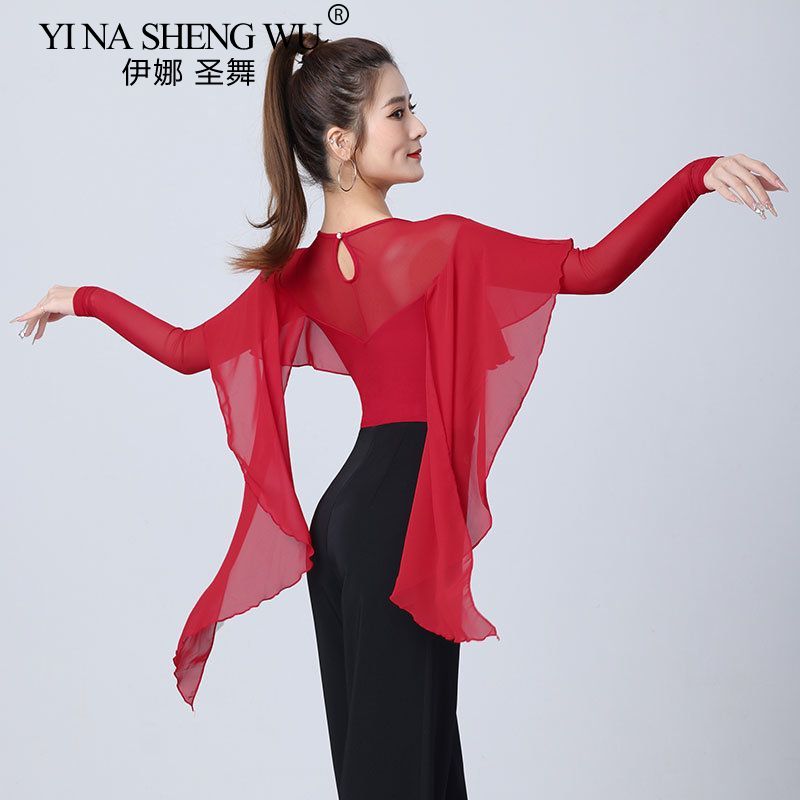 Haut de danse latine pour femmes, robes de soirée pour salle de bal, vêtements justaucorps, combinaison de valse, Samba, Tango, Costumes d'entraînement de danse modernes