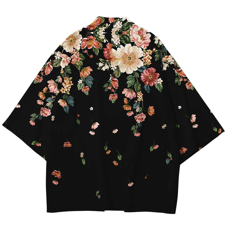 Cardigan Streetwear japonais pour femmes et hommes, Harajuku Haori, Kimono Cosplay, chemises de plage, Yukata Tao, Kimono pour hommes