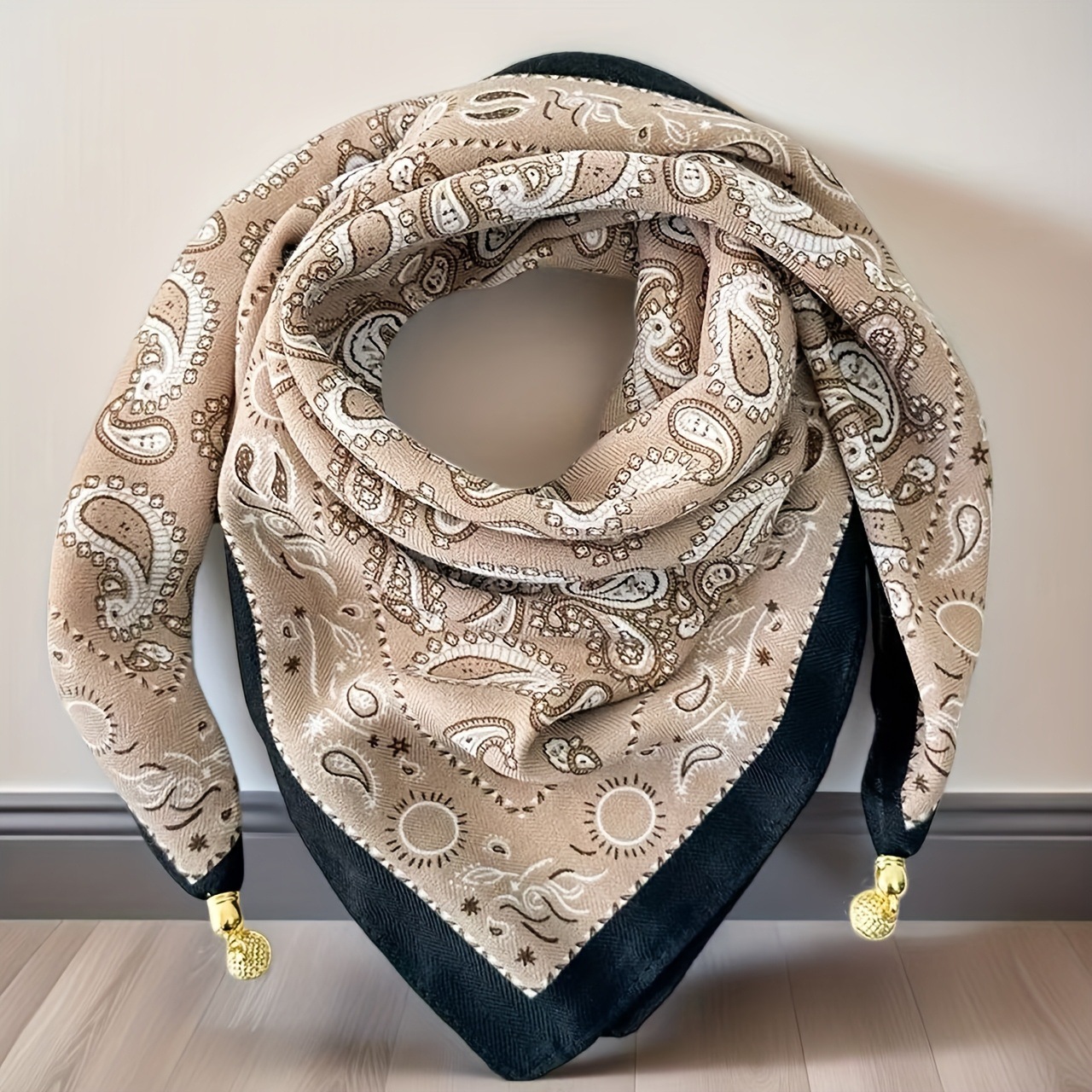 Écharpe en coton et lin avec boucle magnétique pour femmes, élégante, polyvalente, protection du cou, foulard triangulaire, accessoires, foulards carrés