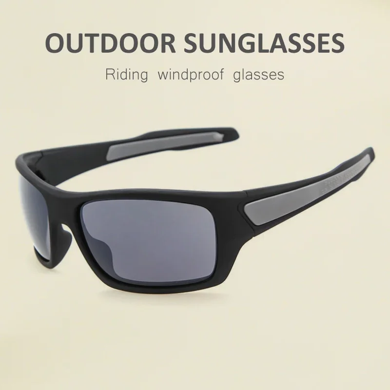 Lunettes de soleil d'extérieur pour hommes, lunettes de sport d'été, cyclisme, coupe-vent, à la mode, UV400