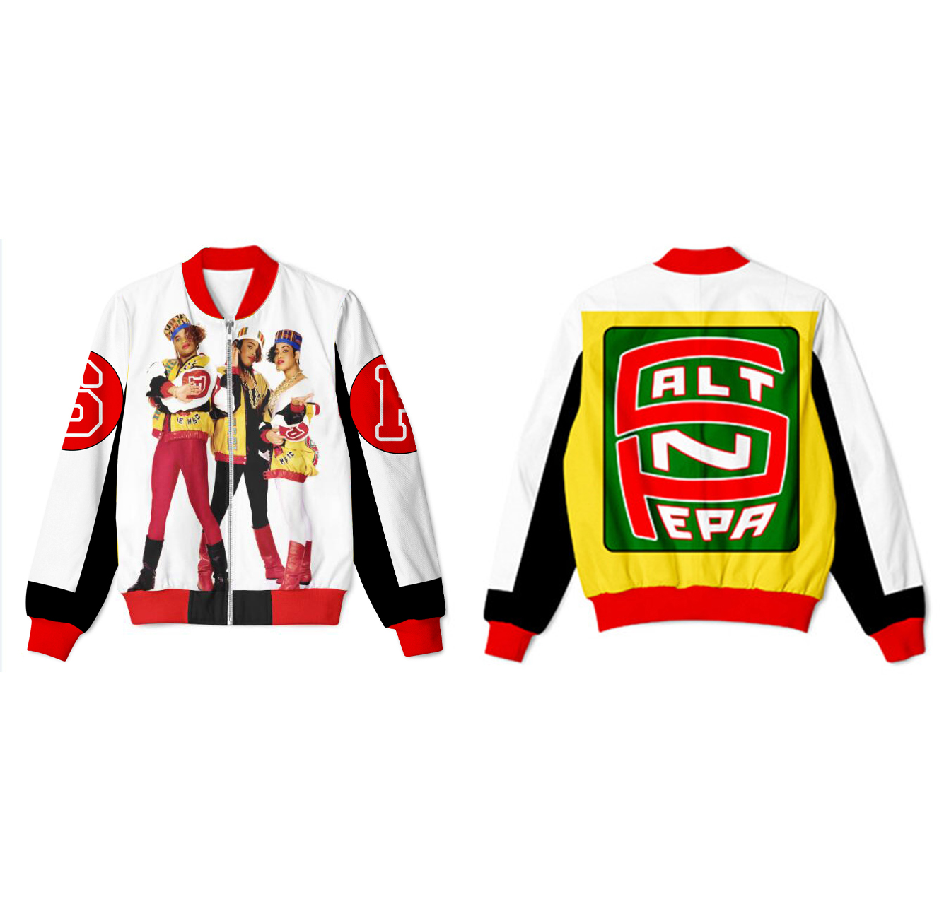 Veste sur mesure pour adulte, Idol Maker, Salt N Pepa 8 Ball, Real US, American TAN8 Styles, Fashion Made