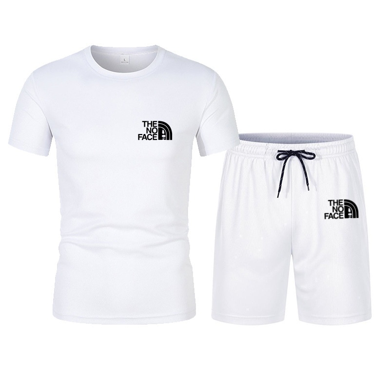 Tendance de la mode estivale Ensemble sportif décontracté en deux pièces Ensemble tendance pour homme T-shirt à manches courtes + short