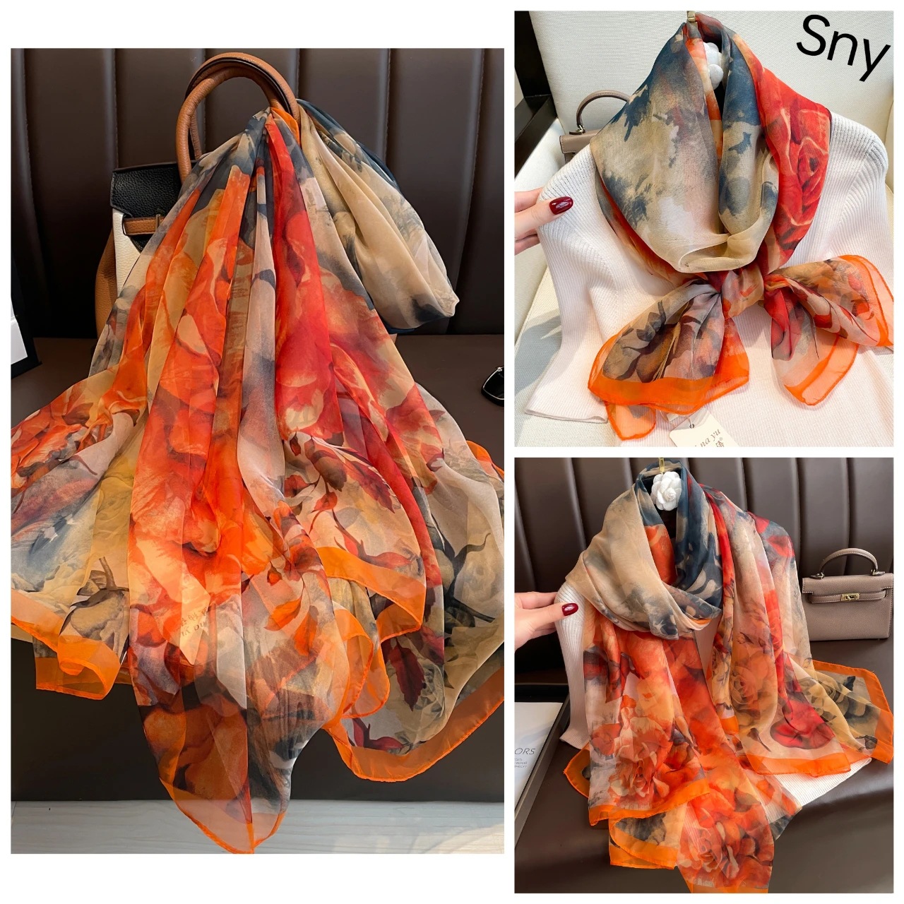 InjBeach-Écharpe Hijab pour Femme, Châle de Protection Solaire, Foulard de Plage, Grand Bandana, Nouvelle Collection