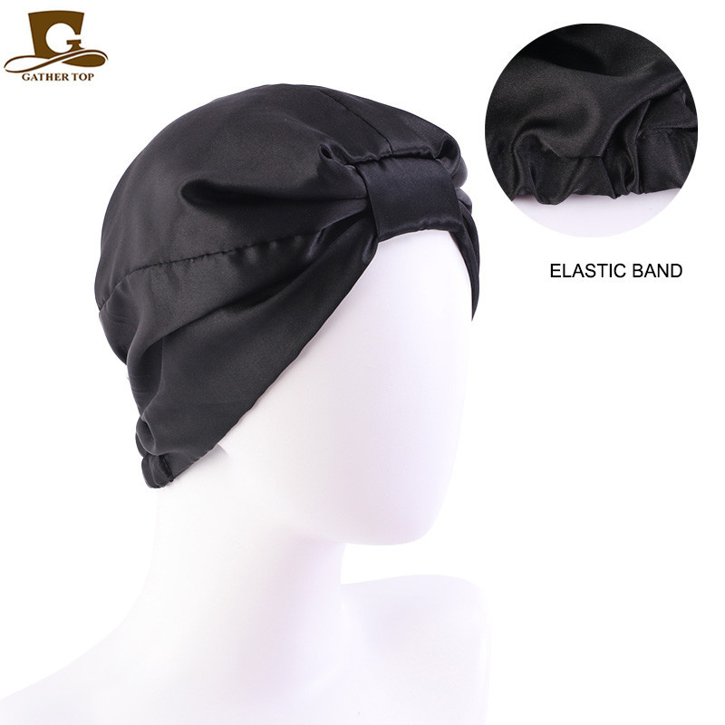 Bonnet de couchage en Satin pour femmes, couvre-chef, bandeau noué à Double couche, chimio, Cancer, soins infirmiers, nouvelle collection