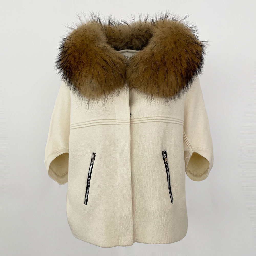 Tricots femme vêtements pour femmes automne mode européenne pull tricoté véritable manteau de fourrure veste de fourrure de renard naturel printemps Cardigan