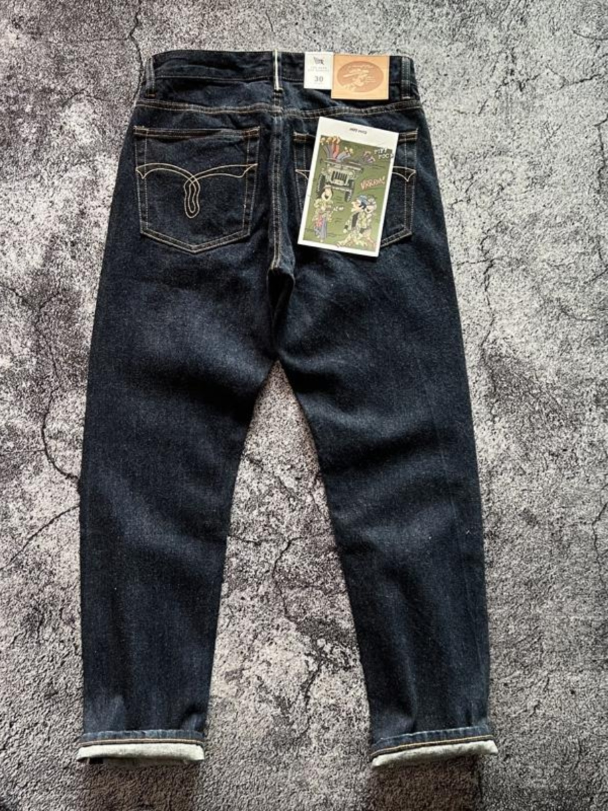 Jean en denim droit slim rétro américain pour homme, jean délavé, pantalon en denim à lisière rouge, 100% coton brossé, haute qualité