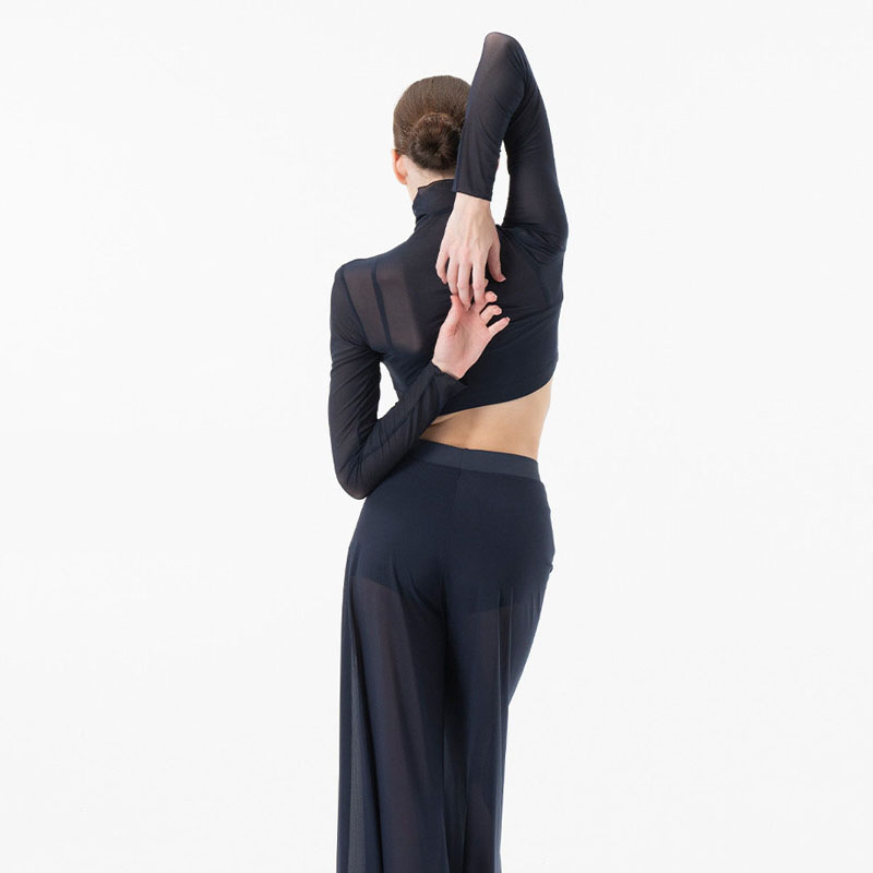 Costume de danse pour femmes, élégant, classique, moderne, contemporain, pratique de la danse lyrique, hauts et pantalons en maille, vêtements de spectacle de Ballet