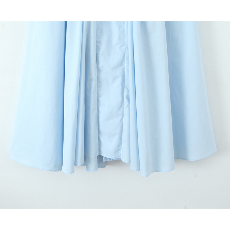 YENKYE nouveau élégant bleu licou Midi Robe longue femmes Sexy dos nu col en V profond taille basse a-ligne robes Robe de soirée 2025