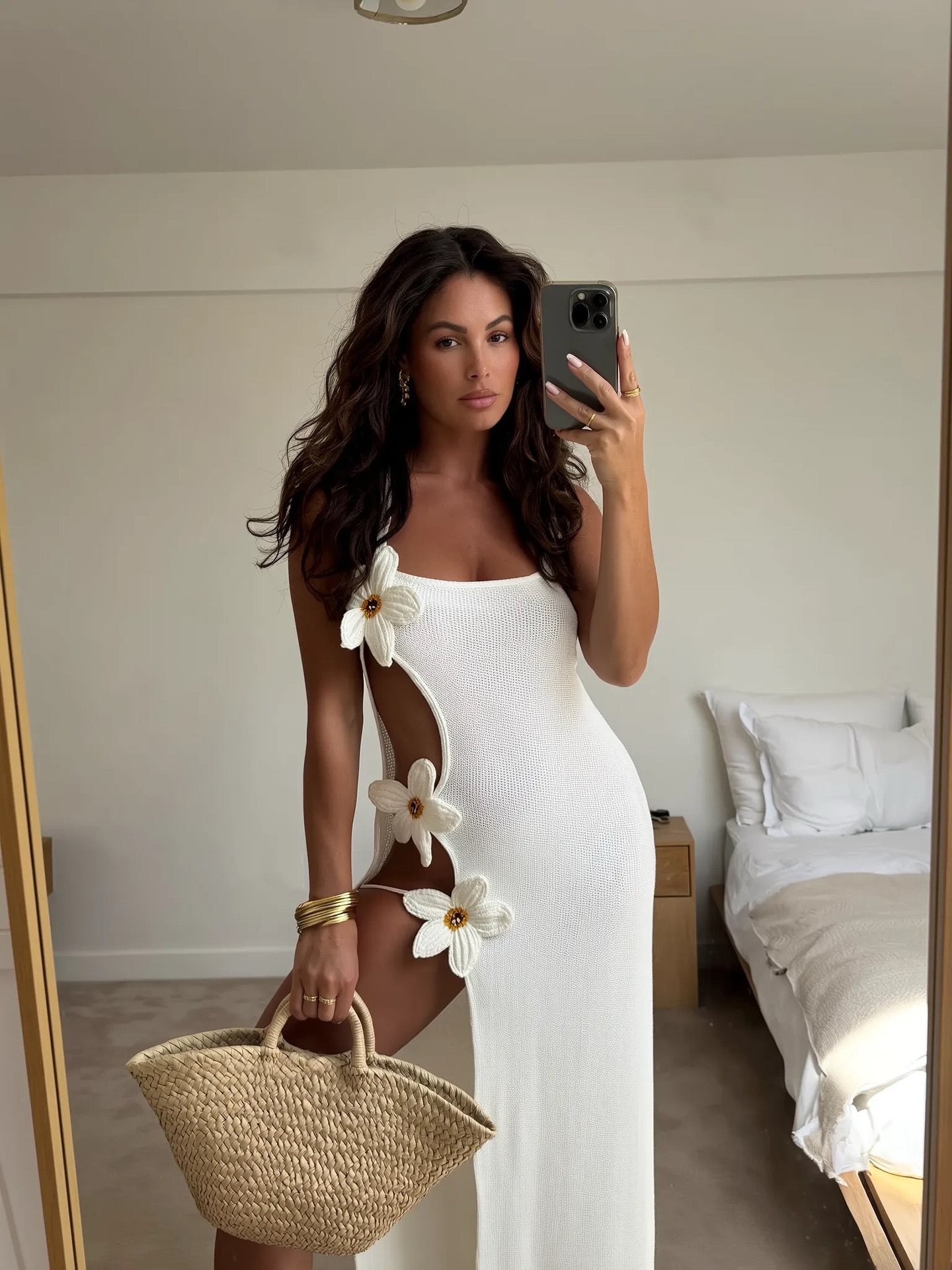 Robe Maxi découpée pour femmes, Sexy, sans manches, tricot, Cover-Up, soirée, été, nouvelle collection