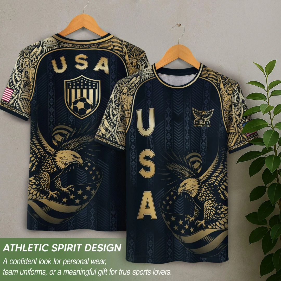 Maillot de football américain 2026 pour hommes, femmes et enfants – Maillot de l'équipe de football des États-Unis – T-shirt de sport d'été pour hommes – Vêtement Y2K pour femme ﻿