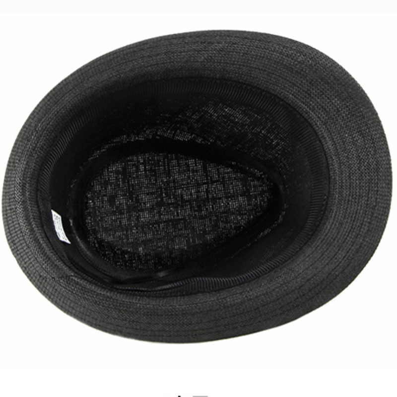 Chapeau de plage vintage pour hommes, à bord court, en paille, avec ceinture, style coréen, ander, HT2490