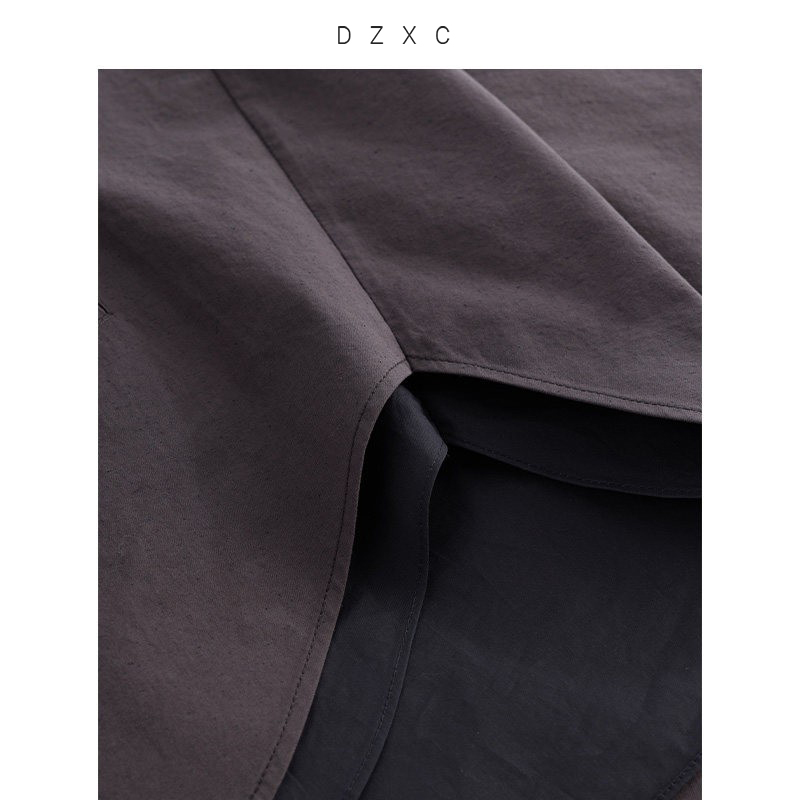 Simple mais haut de gamme~ Veste fine à manches longues en coton et soie, haut décontracté ample, nouveau style automne pour femmes