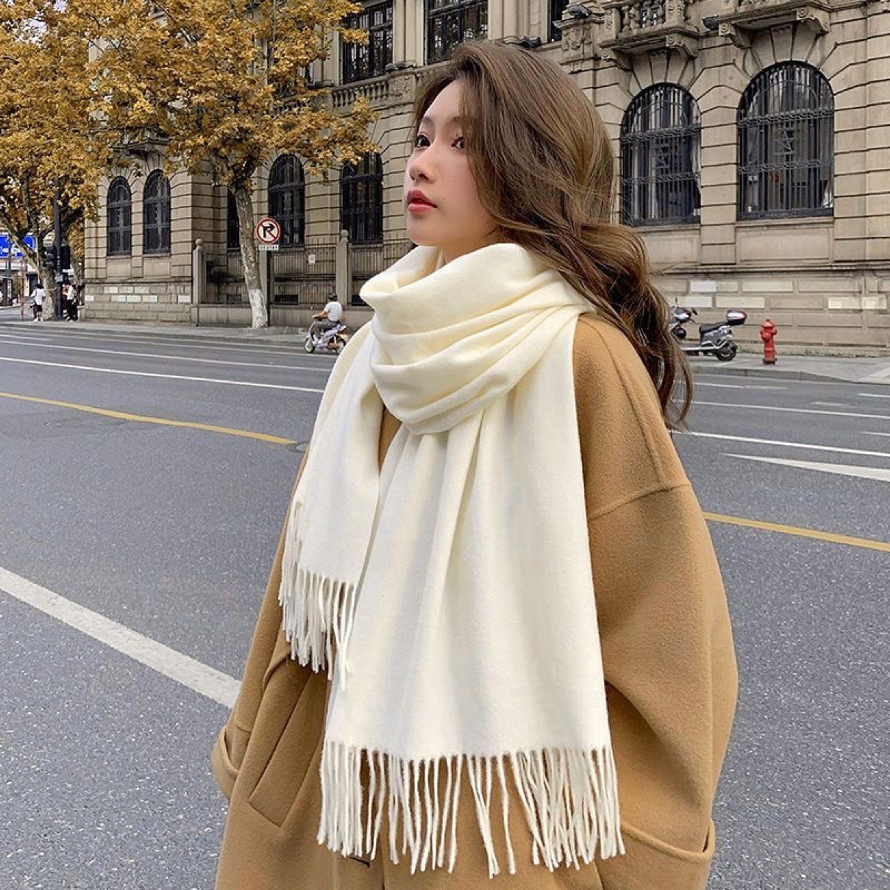 Nouvelles foulards d'hiver pour femmes écharpe en cachemire femme noir dames hiver écharpe en laine chaud automne XWJ07