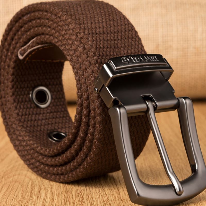 Ceinture en toile pour hommes, tissée, décontractée, avec boucle ardillon, pour entraînement, 2022