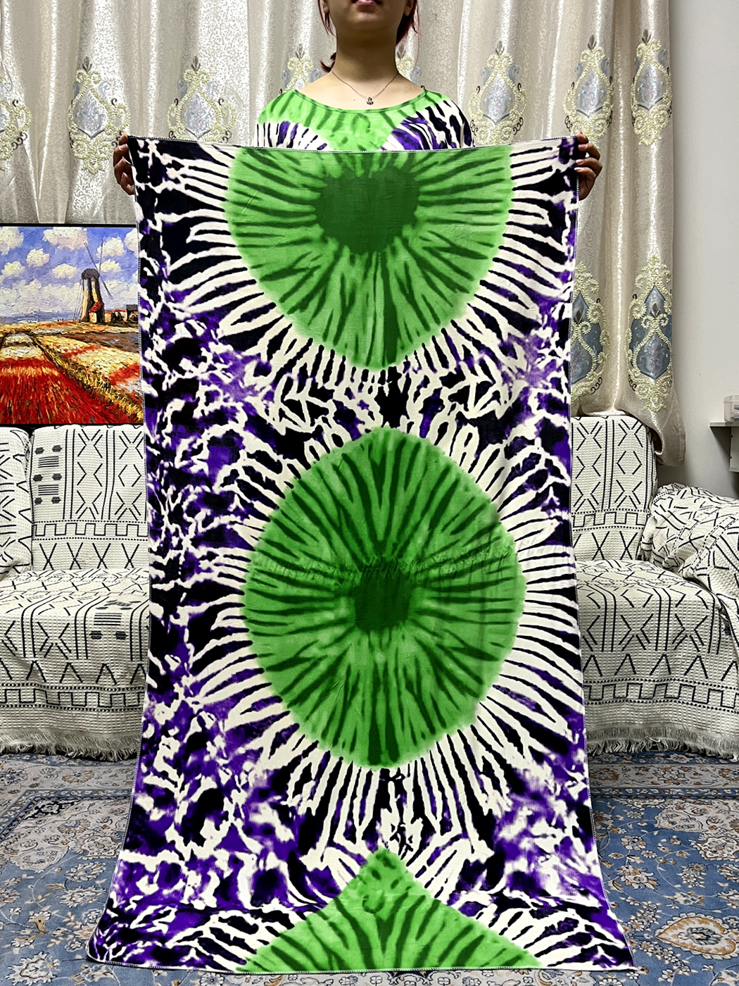 Abayas musulmanes en coton pour femmes, imprimé Floral, ample, dubaï, Robe africaine, Islam, Nigeria, avec châle, écharpe, 170x60cm, 2023
