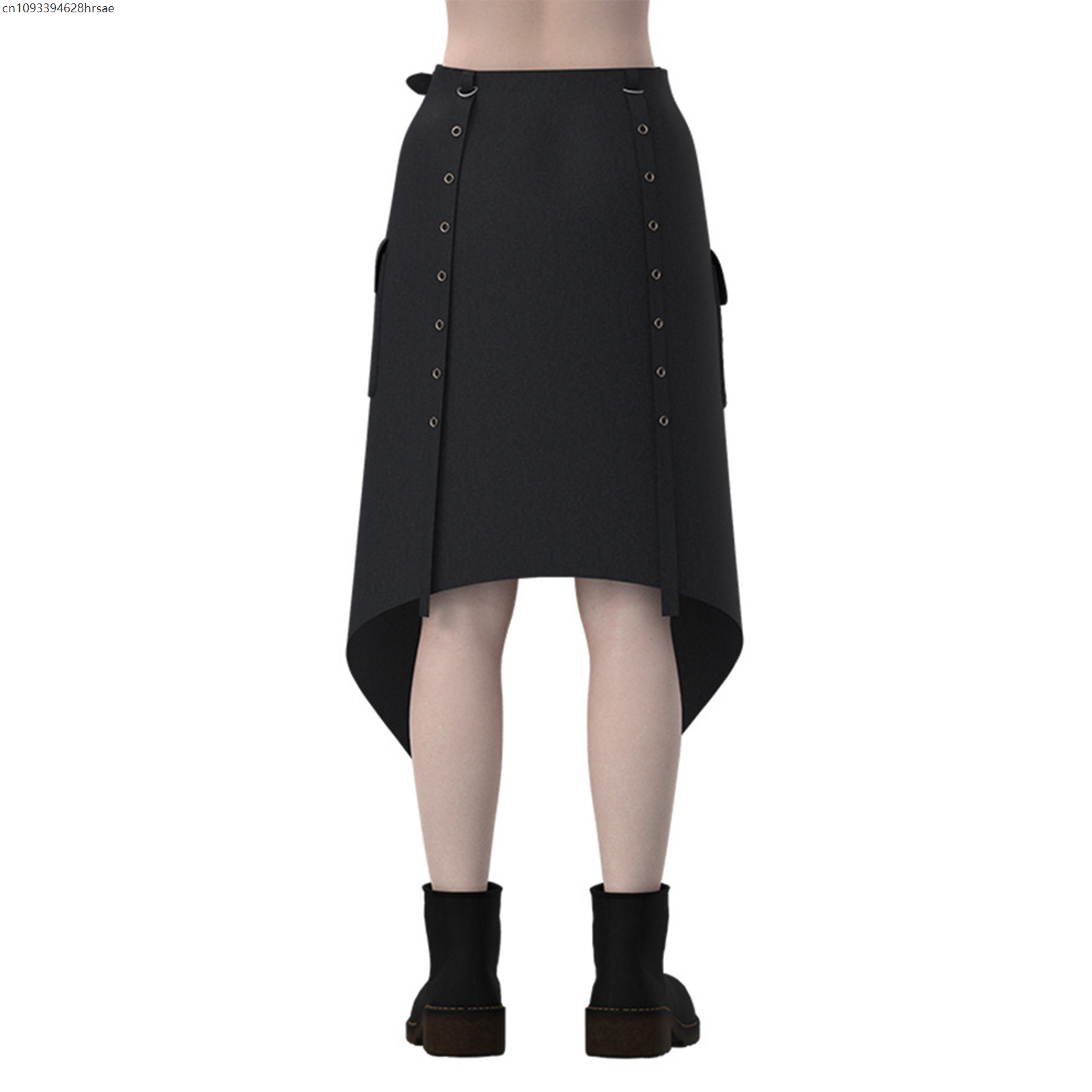 Vêtements médiévaux Rock foncé pour femmes, Costume Punk gothique, jupe courte, ensemble complet pour femmes, uniforme de fête de carnaval d'halloween