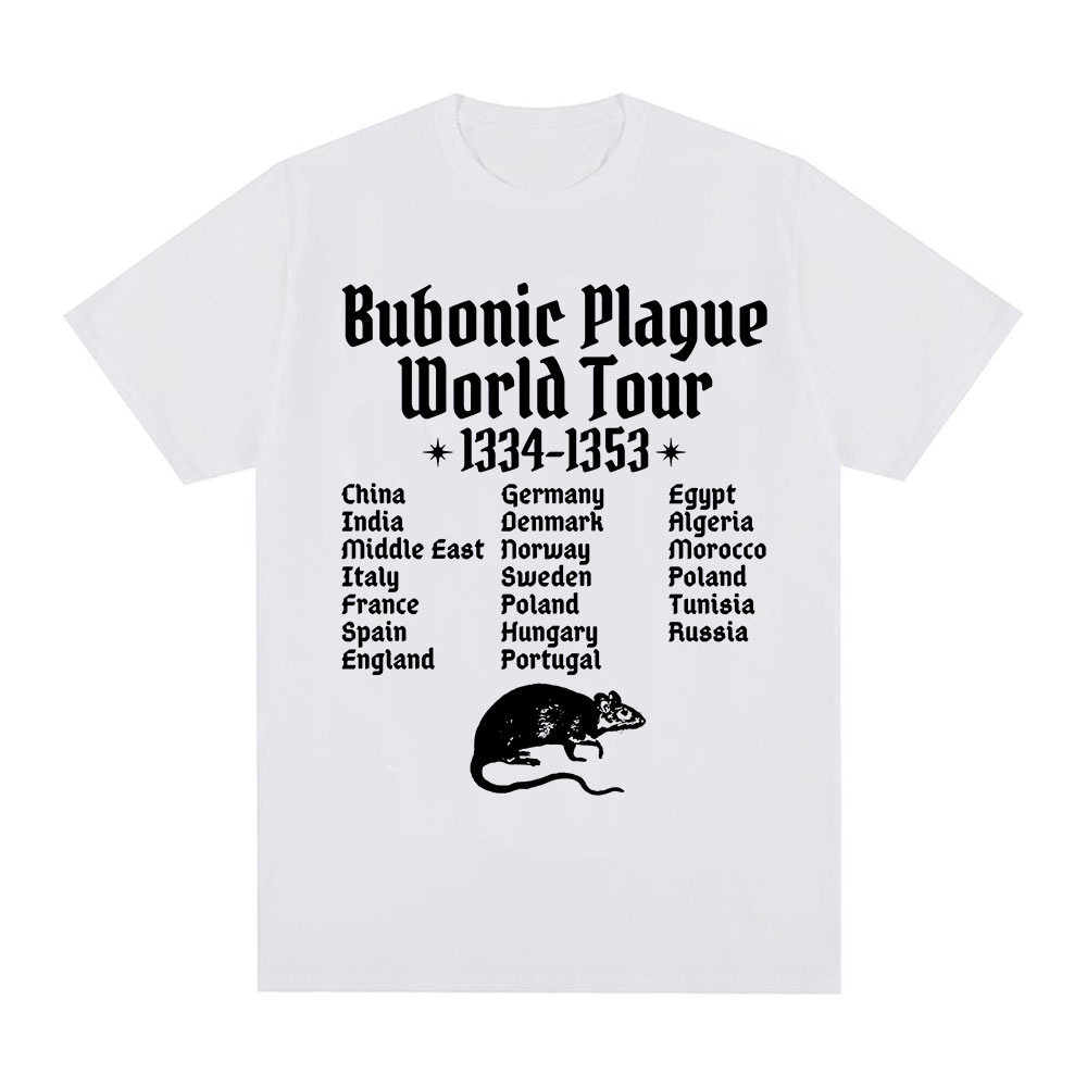 T-shirt unisexe Engines onic Plague World Tour, T-shirt gothique, Vintage, Décontracté, Drôle, Souris, Rat, Meme, Respiré, Streetwear, Hommes, Femmes