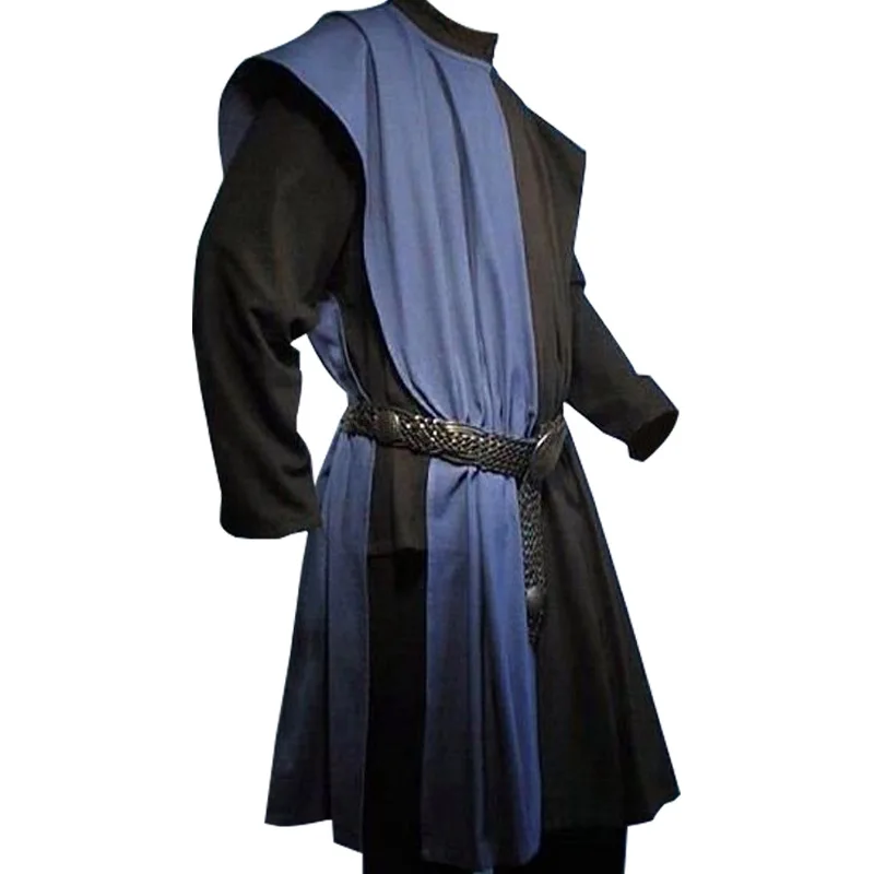 Costume médiéval pour hommes, guerriers Larp, chevalier, tunique de Cosplay, gilet, chemise, manteau de table, déguisement de carnaval d'halloween pour adultes