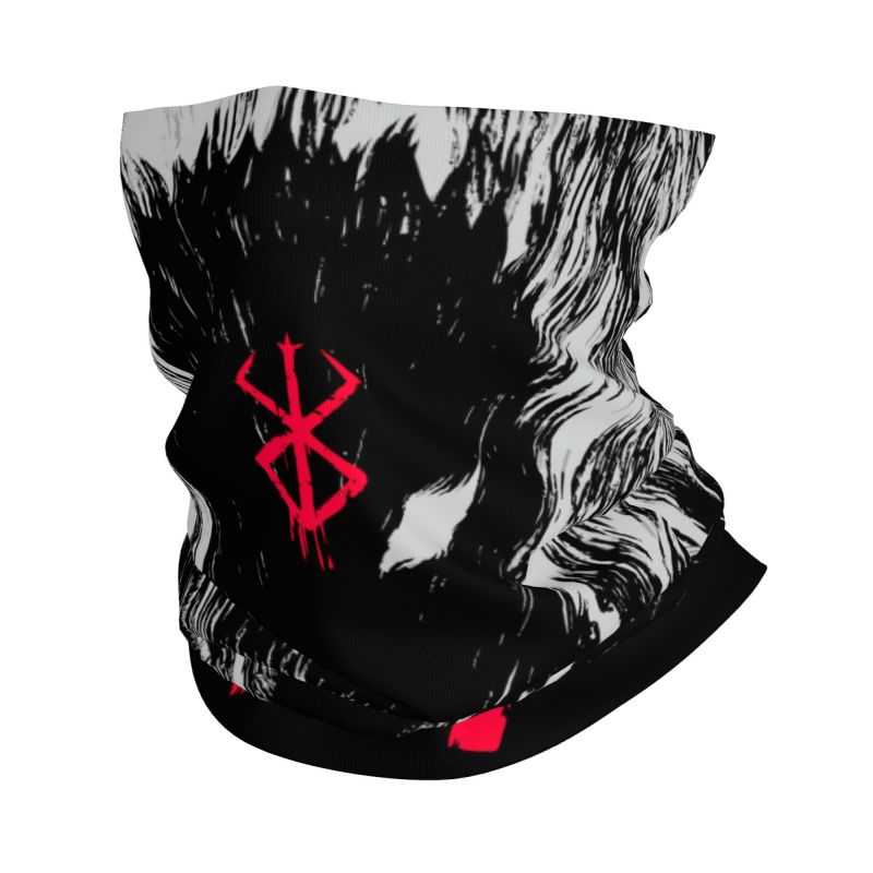 Bandana Anime Berserk, cache-cou, masque tubulaire, écharpe, bandeau de moto, cache-visage pour femmes et hommes, randonnée, camping