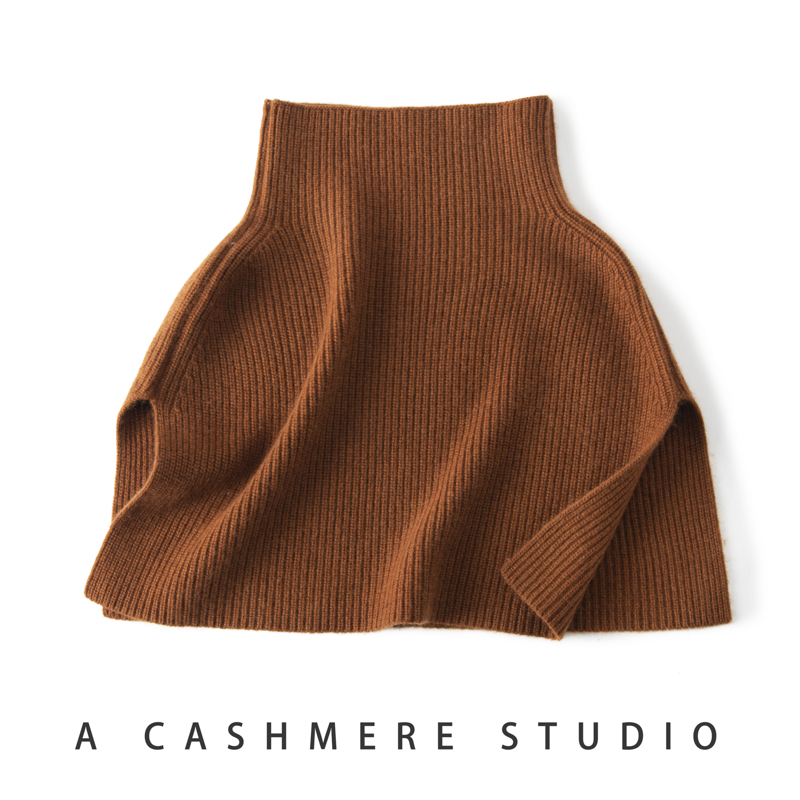 MERRILAMB pull écharpe tricoté cachemire châle hiver foulards faux col manteau bavoir chaud col roulé fente pull châle pour les femmes
