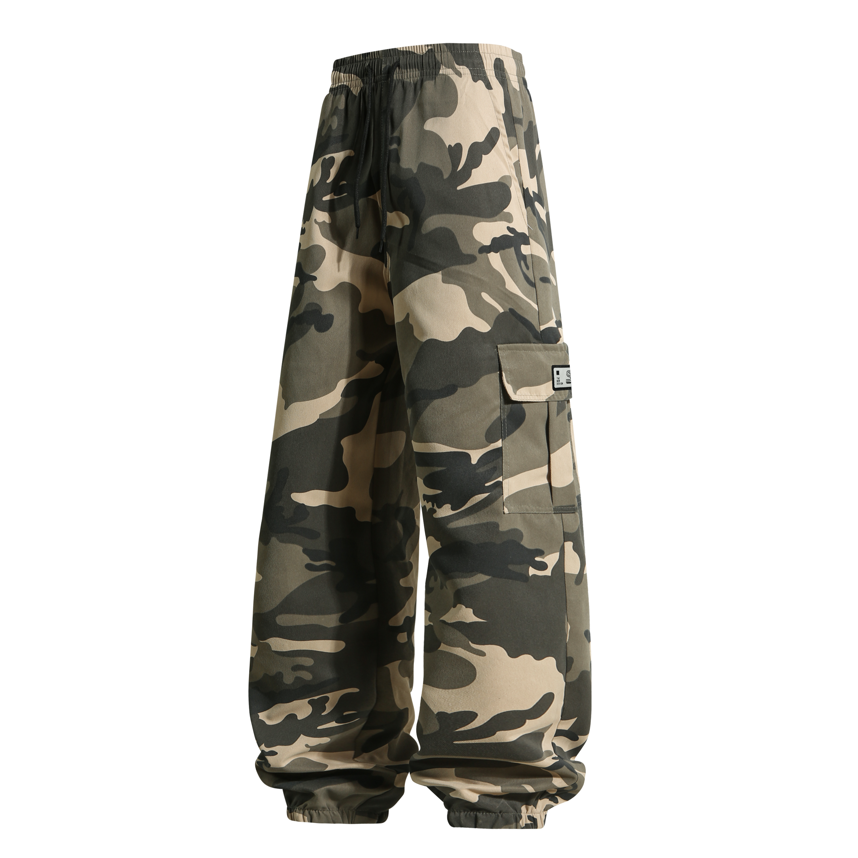 Pantalon Cargo de Camouflage pour hommes, survêtement d'extérieur, Long groupé, décontracté, multi-poches, vêtements de travail durables, automne