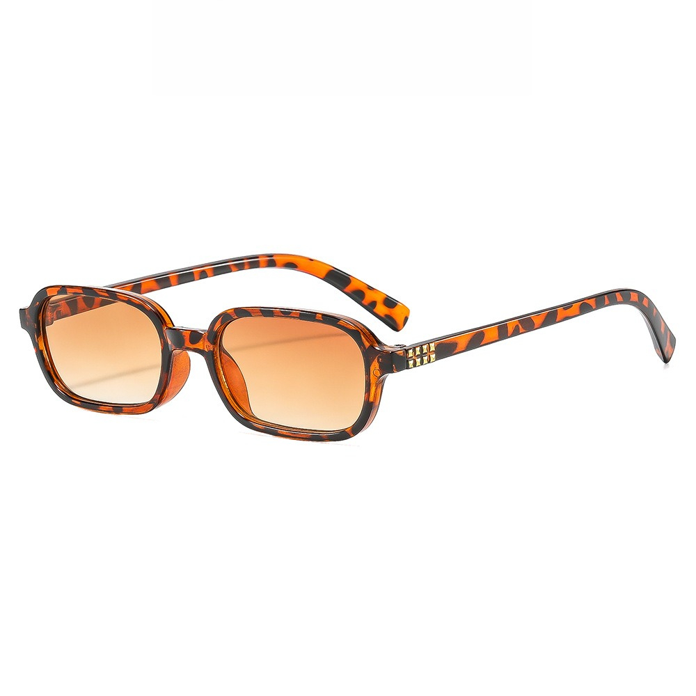 Lunettes de soleil vintage pour hommes et femmes 2026 – Montures tendance rectangulaires anti-UV400 – Petites lunettes carrées pour les vacances