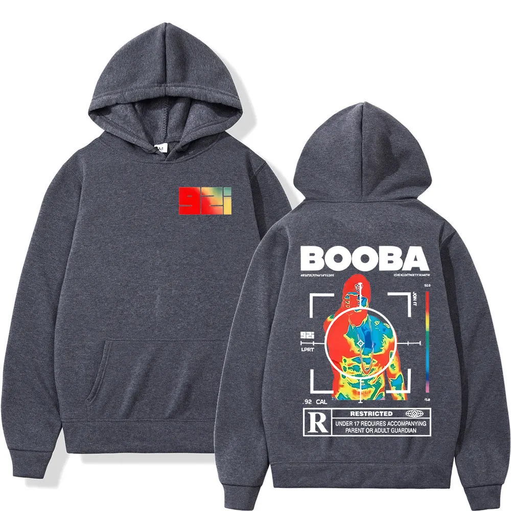 Sweat-shirts à capuche pour hommes France Rapper BOOBA B2O Tour 2025, style rétro, hip-hop, manches longues, vêtements surdimensionnés