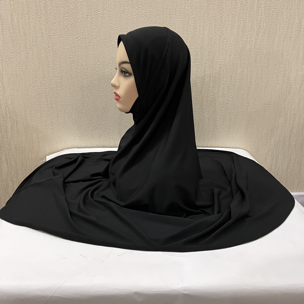 H306 plaine XXL taille hijab musulman avec partie du menton top qualité amira tirer sur écharpe islamique vente chaude foulard