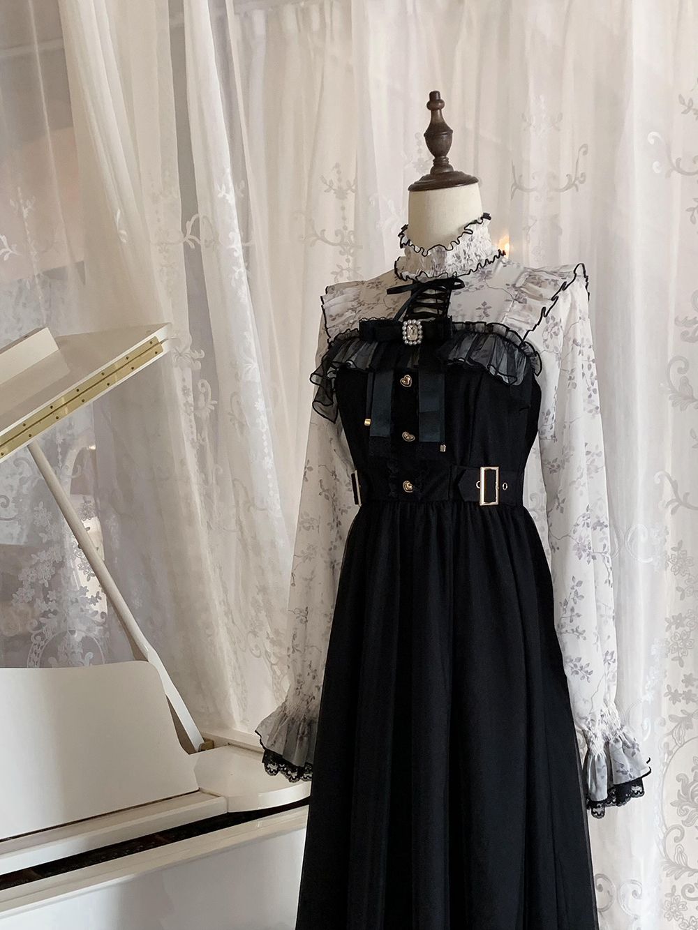 Robe Vintage Élégante à Manches Longues pour Femme, Robe de Soirée Rétro Française, Robes Patchwork Douces, Nouvelle Collection, Tenue Ajustée Tendance, Été 2026