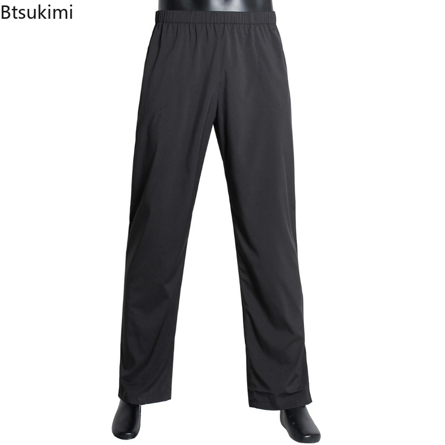 Ramadan hommes décontracté musulman pantalons longs vêtements islamiques pantalon arabe dubaï saoudien moyen-orient pantalon Dishdasha bas d'extérieur