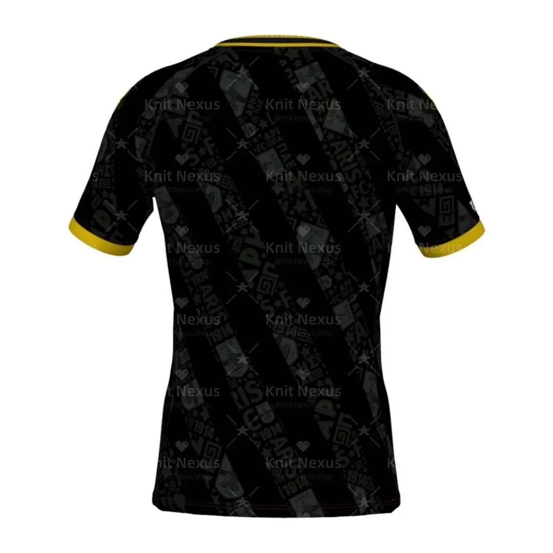 Maillot domicile Aris Thessaloniki 25-26, maillot grec, T-shirt sportif à séchage rapide pour homme, vêtements pour enfant, tee-shirt Y2K pour femme