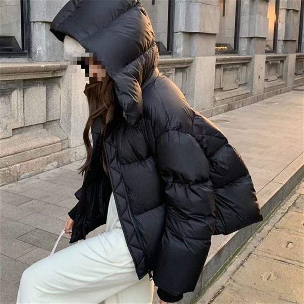 Nouvelle veste d'hiver 2026 pour femme, parka matelassée chaude, veste décontractée à manches longues en coton, manteau à capuche pour la neige, vêtements d'extérieur