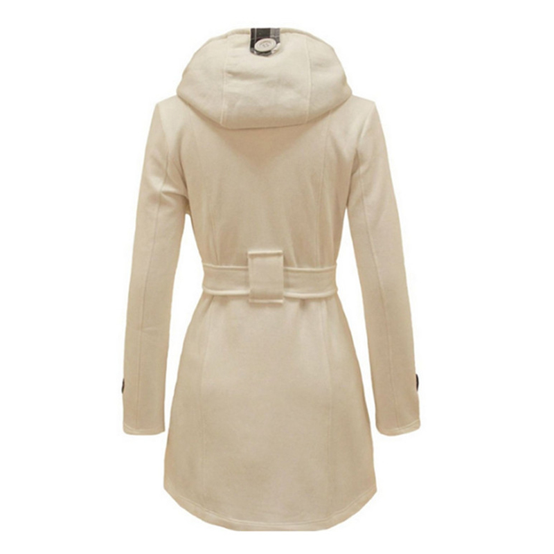 Manteau en laine pour femme, veste polaire chaude avec ceintures, Double boutonnage, couleur unie, décontractée, Vintage, Slim, hiver 2022