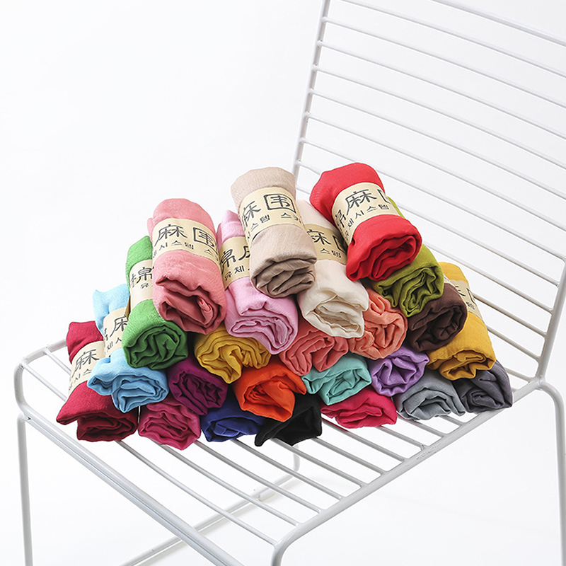 Écharpes et châles coupe-vent pour femmes, style ethnique, couleur unie, en coton, chaudes, pour l'hiver et le printemps, cadeau