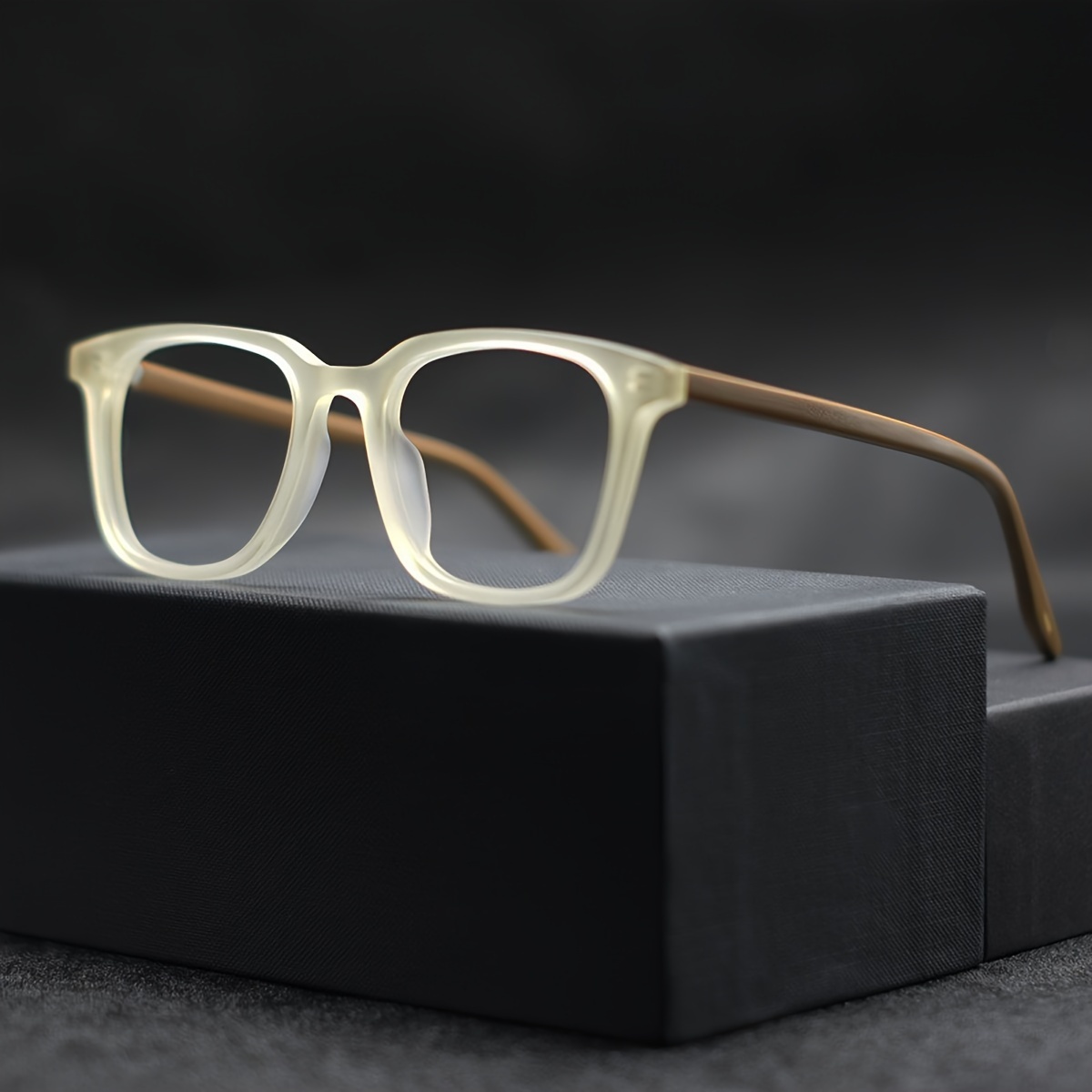 Monture de lunettes carrée unisexe, légère, avec verres transparents, pour femmes et hommes, 1 pièce