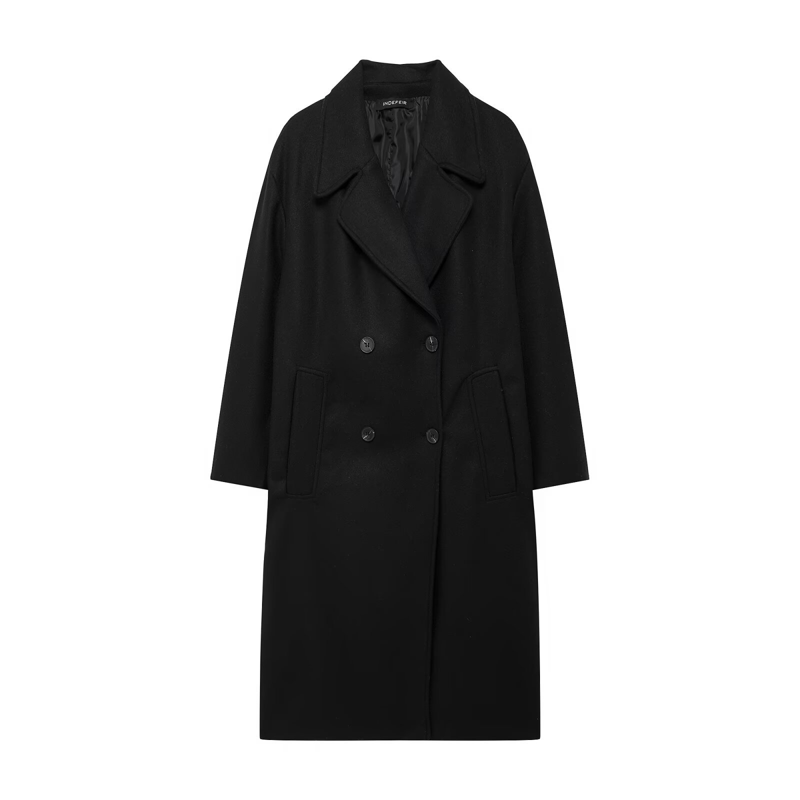 Manteau décontracté et confortable pour femme, en tissu polyester doux, élégant, amincissant, polyvalent, à manches longues et boutonnage.