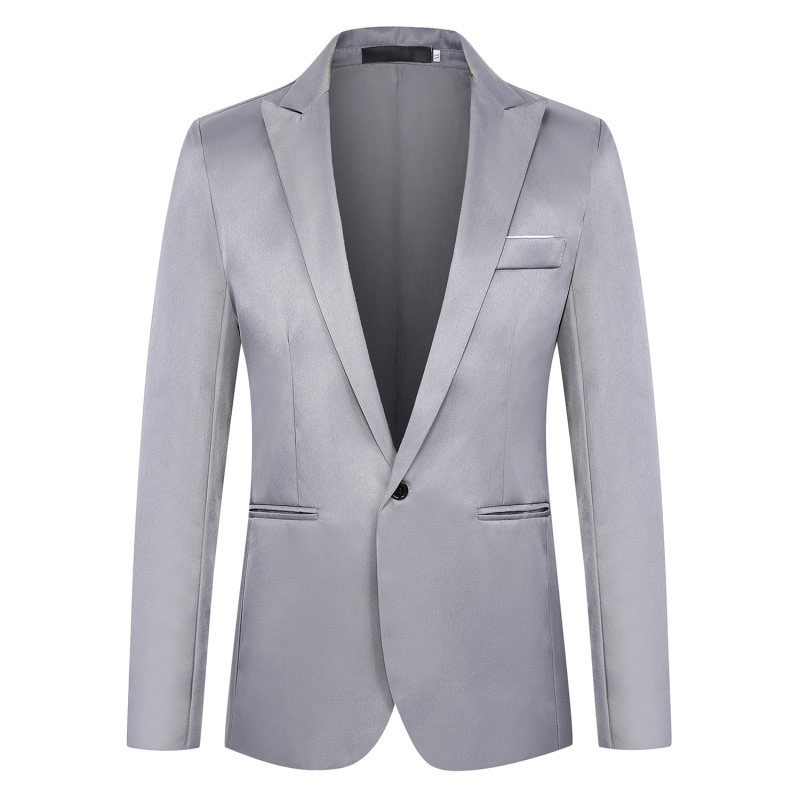 Blazer de mode pour homme, formel et décontracté, idéal pour les occasions tels que les banquets d'affaires et le bureau, veste de costume ajustée, petit costume