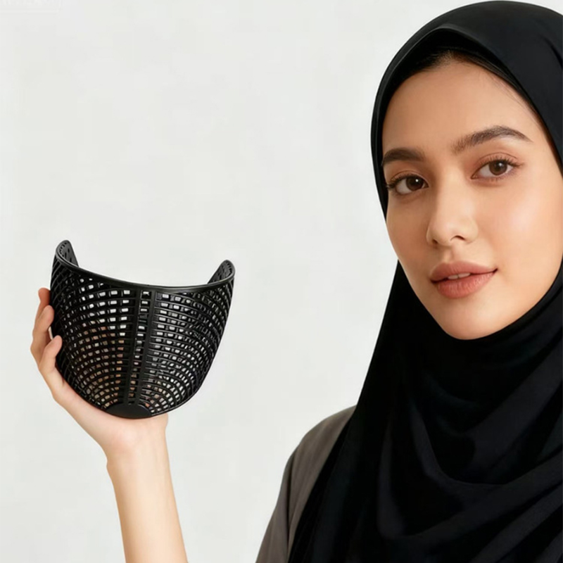 Bandeau de fixation pour foulard, sous-bonnet musulman avec dents antidérapantes, accessoires pour cheveux pour femmes, style Malaisie