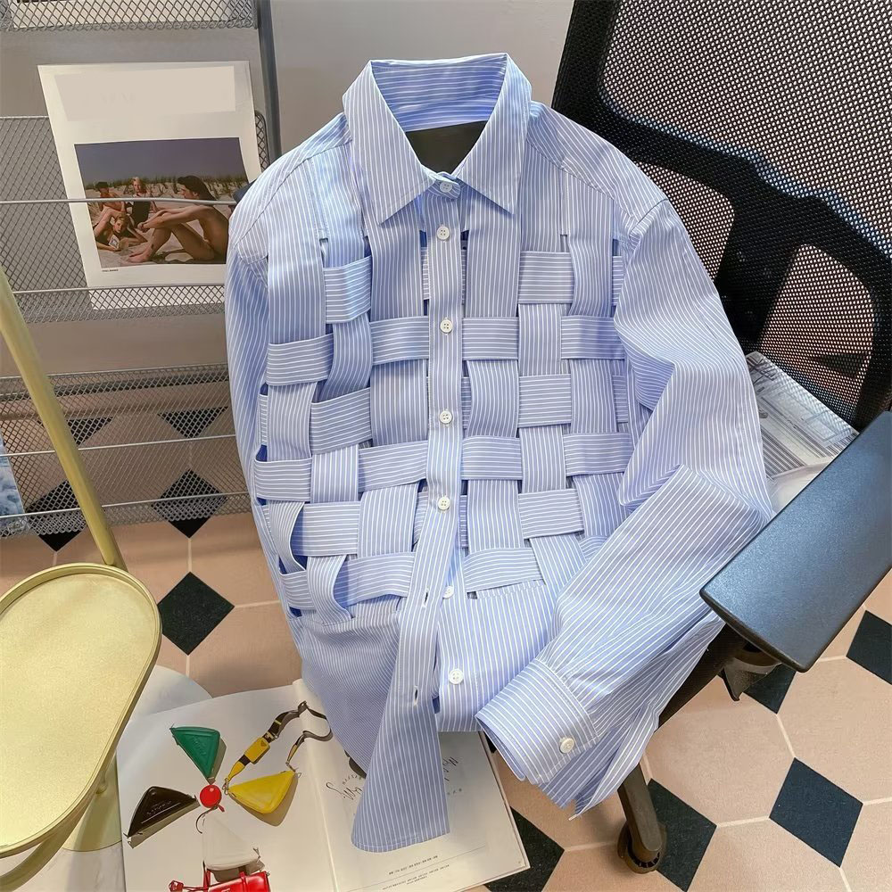 Chemise décontractée tendance à manches longues pour homme, nouvelle collection printemps-automne 2026, chemise tissée à rayures, mode décontractée pour homme