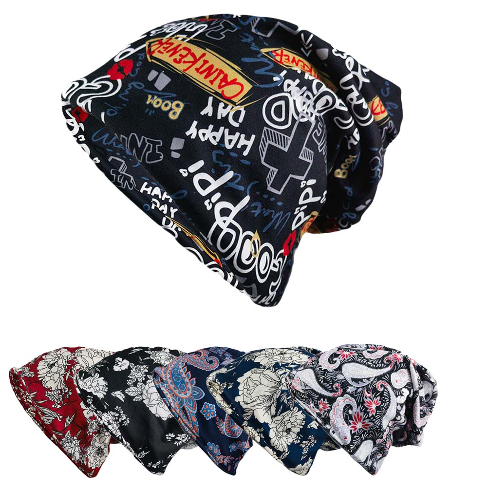 Nouvelle mode femmes chaud hiver bonnets Skullies printemps automne en plein air marque Sport décontracté femme chapeau écharpe filles Floral Dace chapeaux