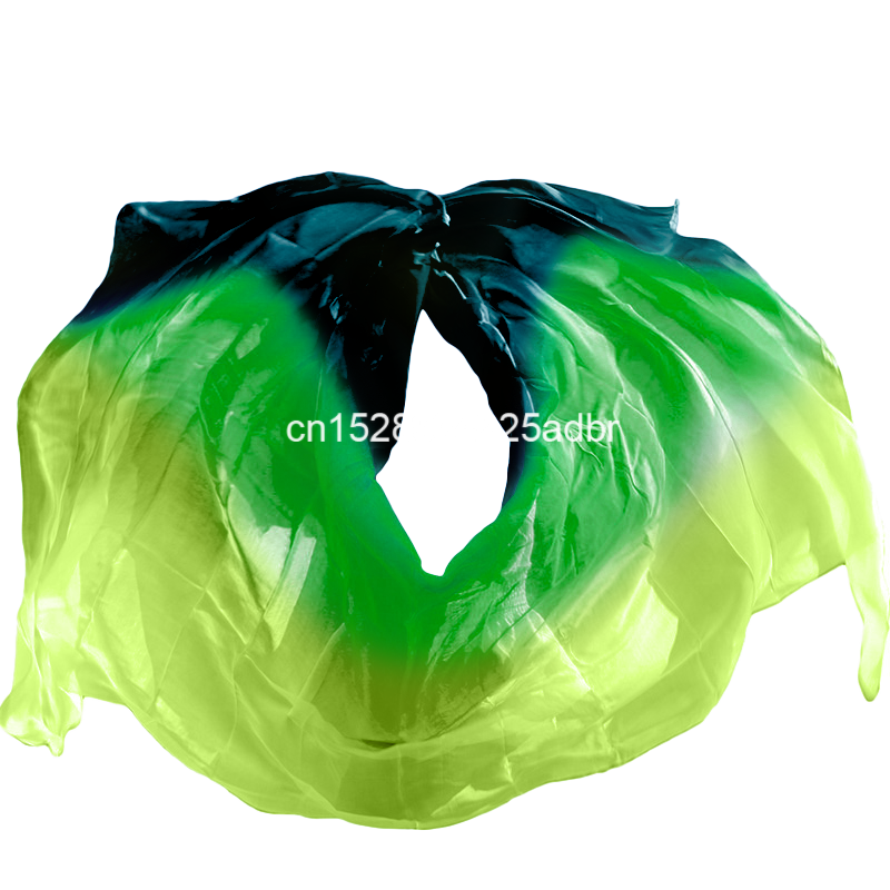Voiles de danse du ventre 100% en soie véritable, peuvent être personnalisés, accessoires de spectacle, écharpe teinte à la main, châle