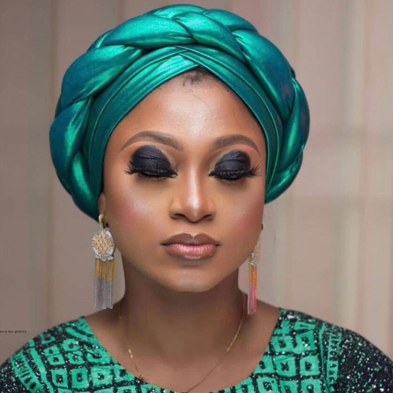 Casquettes turban croisées pour femmes africaines, écharpe de sauna prête à porter, bonnet arabe, enveloppes de tête tressées, Auto Gele, 2022