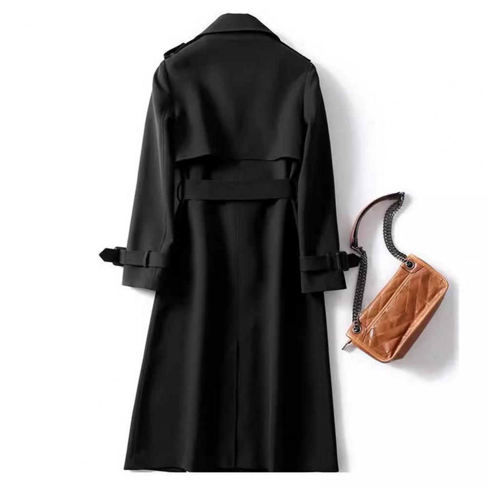 Manteau long en laine à double boutonnage pour femme, veste d'extérieur pour femme, manteau de bureau, mode automne et hiver, 2024